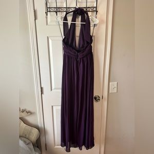 Halter dress purple